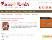 Tablet Screenshot of freebeemonster.com